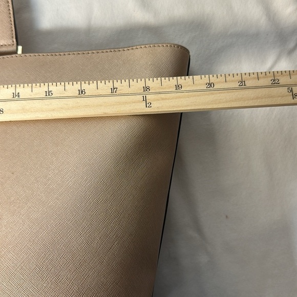 KATE SPADE Rose Gold Glimmer X Large Tote Satchel Handbag Metallic Shoulder Bag - Picture 7 of 10